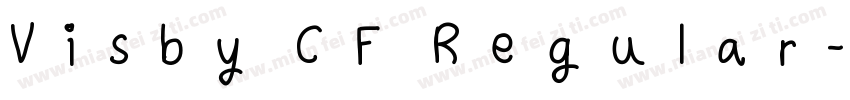 Visby CF Regular字体转换